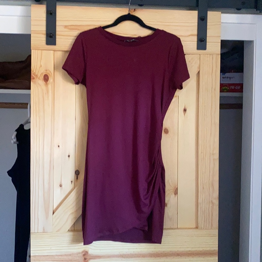 Lulu’s wine red bodycon mini dress